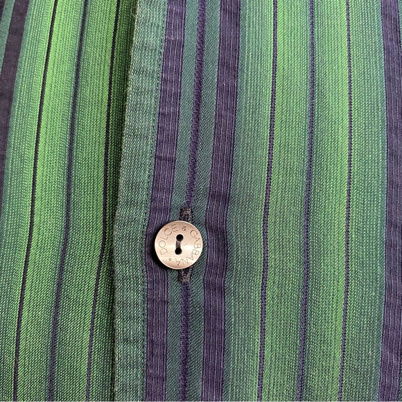 Dolce & Gabbana Striped Button Down Shirt Made In Italy - Picture 14 of 15